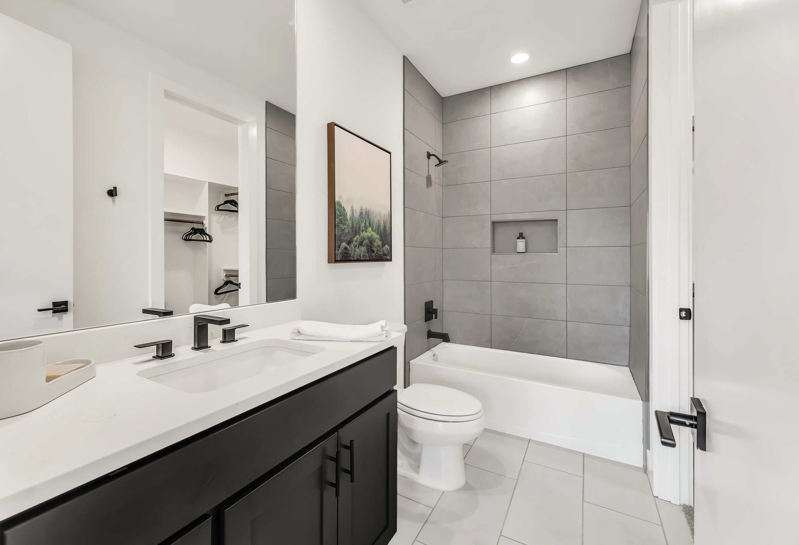 Tub-Shower Surround Modern, hotel-like bathrooms